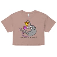 Image 1 of body is a temple Women’s crop top 