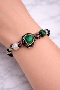 Image 4 of Sparkling Jade Sweetheart Bracelet 