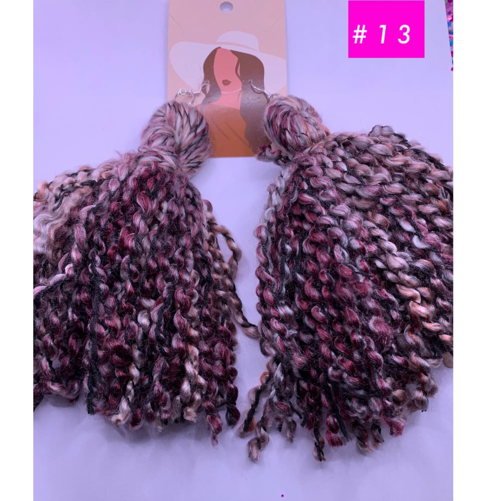 Image of Sweather weather yarn earrings
