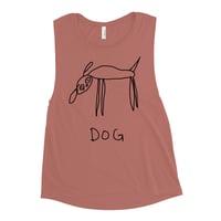 Image 2 of dog Ladies’ Muscle Tank 