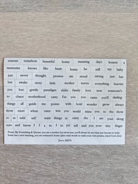 Image 1 of Poem Fridge Magnets