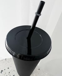 Image 3 of Blank Cold Cup Tumbler - Glitter Black