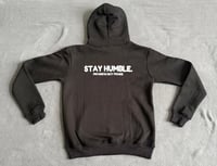 Image 2 of BLACK STAY HUMBLE EMBROIDERED HOODIE