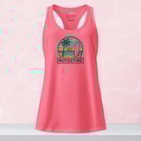 Image 2 of "Sunset Surf" fitted racerback tank top