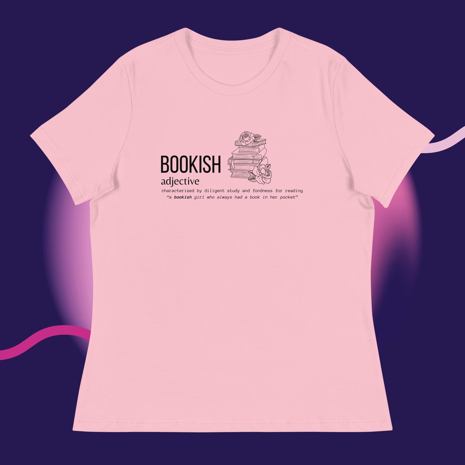 Image of Bookish adject Women's Relaxed T-Shirt