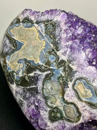 Image 8 of Large Amethyst & Polished Agate Statement Piece #3008