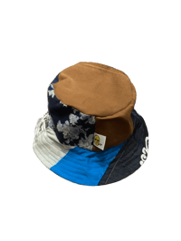 Image of Unique Leftover Fabric Patchwork Bucket Hat