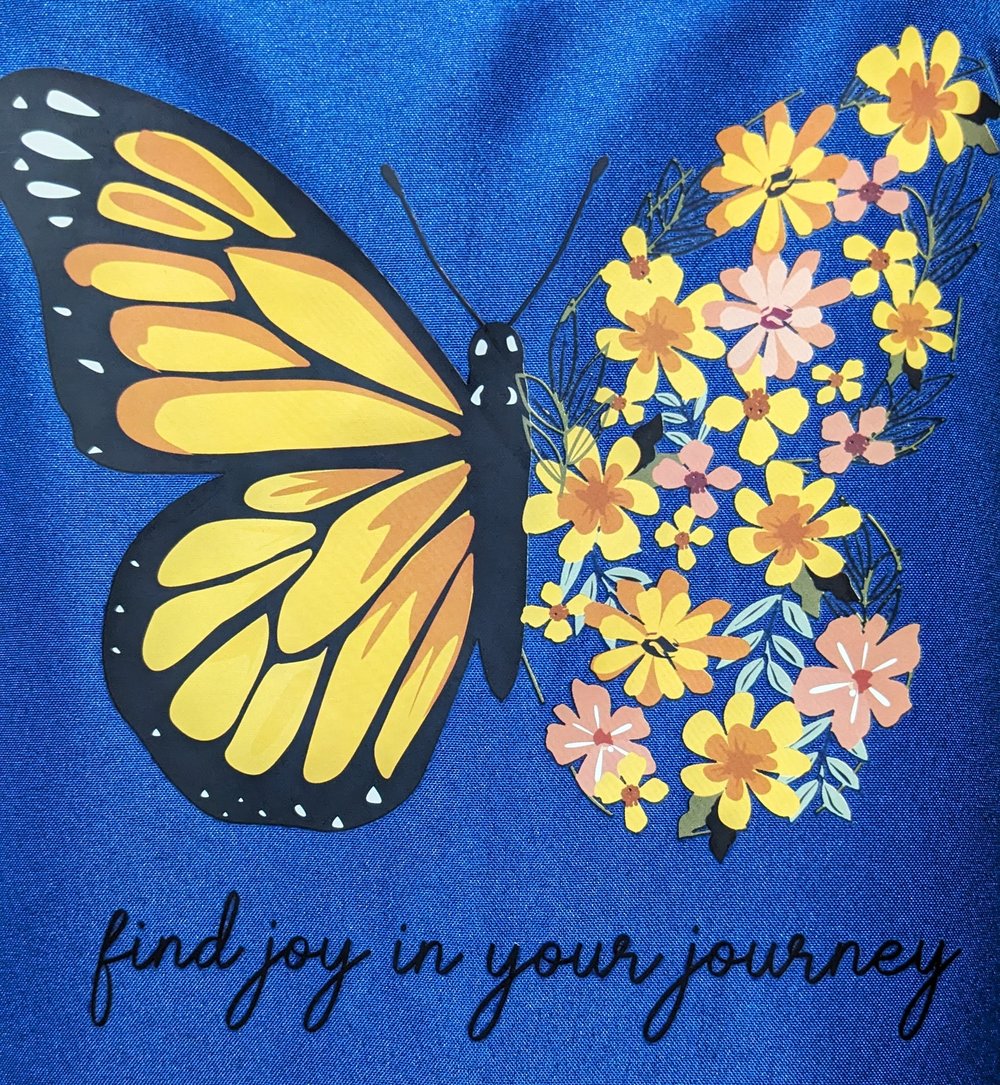Image of Find Joy in Your Journey Apron (blue)