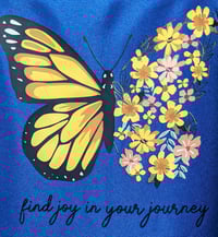 Image 3 of Find Joy in Your Journey Apron (blue)