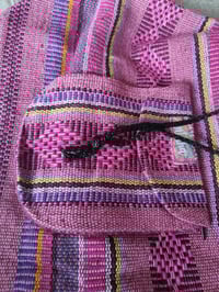 Image 2 of MALIA Mexican Baja woven fabric Backpack - PINK