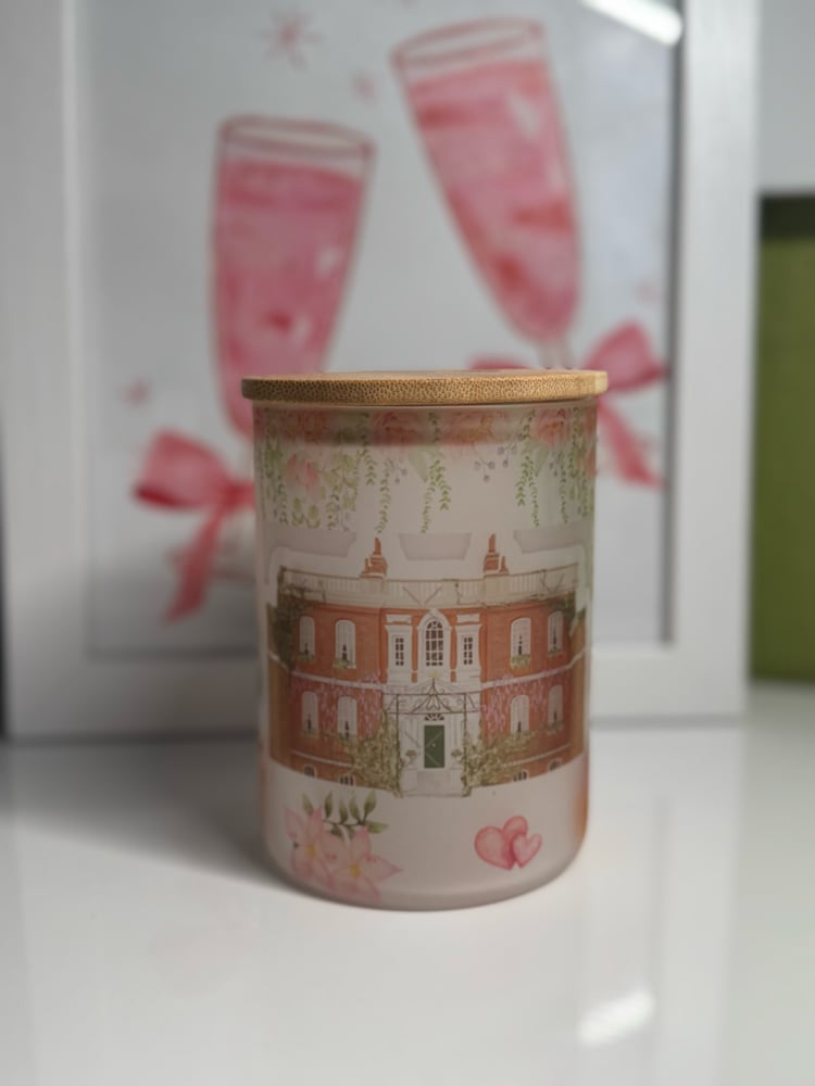 Image of 16oz Frosted Glass Mug - Bridgerton 
