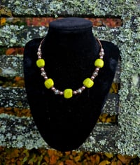Image 3 of Green and Copper Necklace 