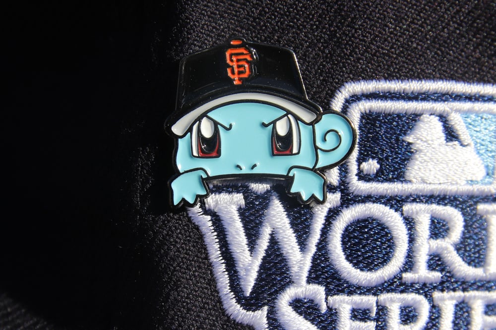 Image of Squirtle Pokemon v2 Peeker Pin - San Francisco SF Giants