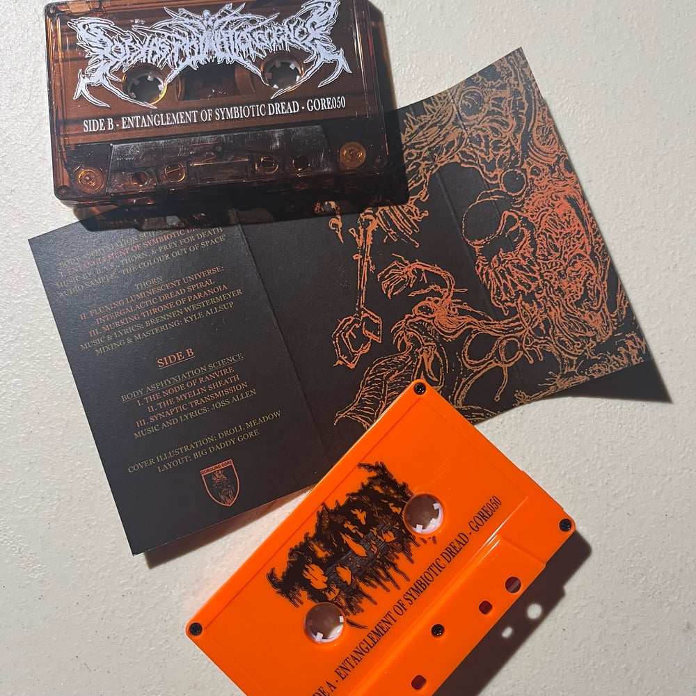 THORN / BODY ASPHYXIATION SCIENCE - “Entanglement of Symbiotic Dread” split cassette