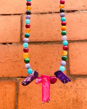 Image of Rainbow chakra prayer beads 