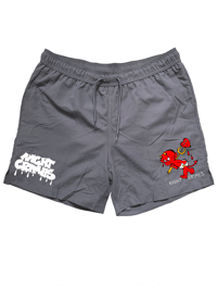 Image 7 of Swim Shorts. Gray. 13 Designs.