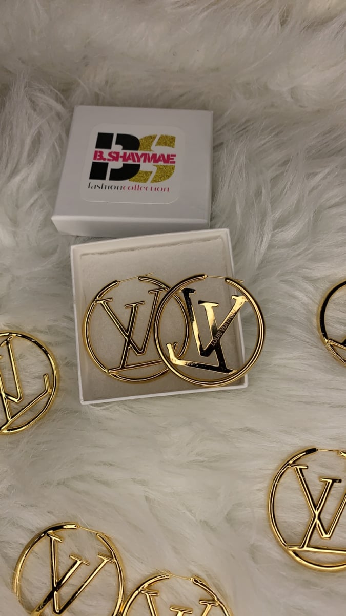 gold earrings for women lv