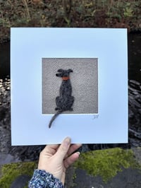 Image 1 of Whippet Fibre Art 