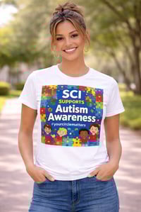 Image 2 of SCI Supports Autism Awareness T-Shirt