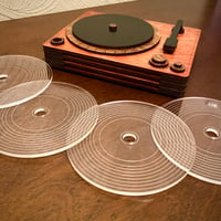 Image of Record Player Coaster Set