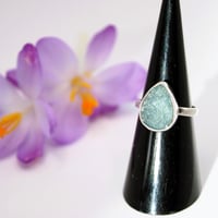 Image 1 of Aquamarine Rough Ring