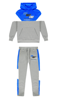 Image 1 of GRIND INVEST STACK! BLUE/GREY Tracksuit