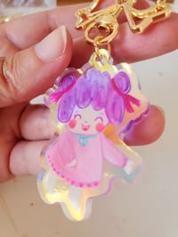 Image 3 of Happy girl Keychain charm 