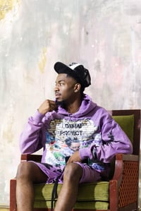 Image 2 of LOAMAI PROJECT HOODIE PURPLE HOODIE ONLY