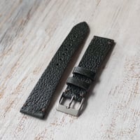 Image 2 of 19mm Classic Pigskin Strap - Dark Green