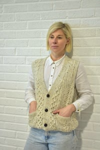 Image 4 of Buttoned Vest - Made in Ireland