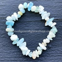 Image 1 of Aquamarine Chip Bracelet 