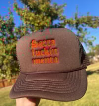 BROWN/ORANGE SFM TRUCKER HAT