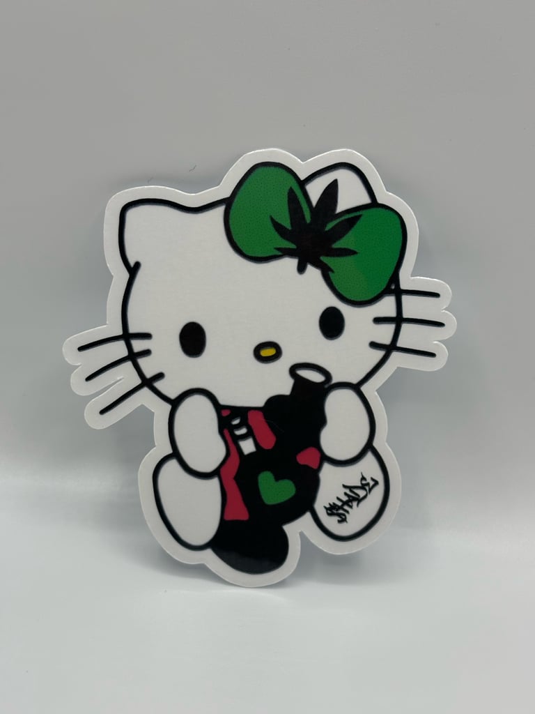 420 Hello Kitty Sticker 