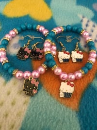 Image 1 of Hello kitty bracelets & earrings 
