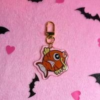 Image 6 of 1.5 Inch Acrylic Key Chain Karp Fish - double sided design 