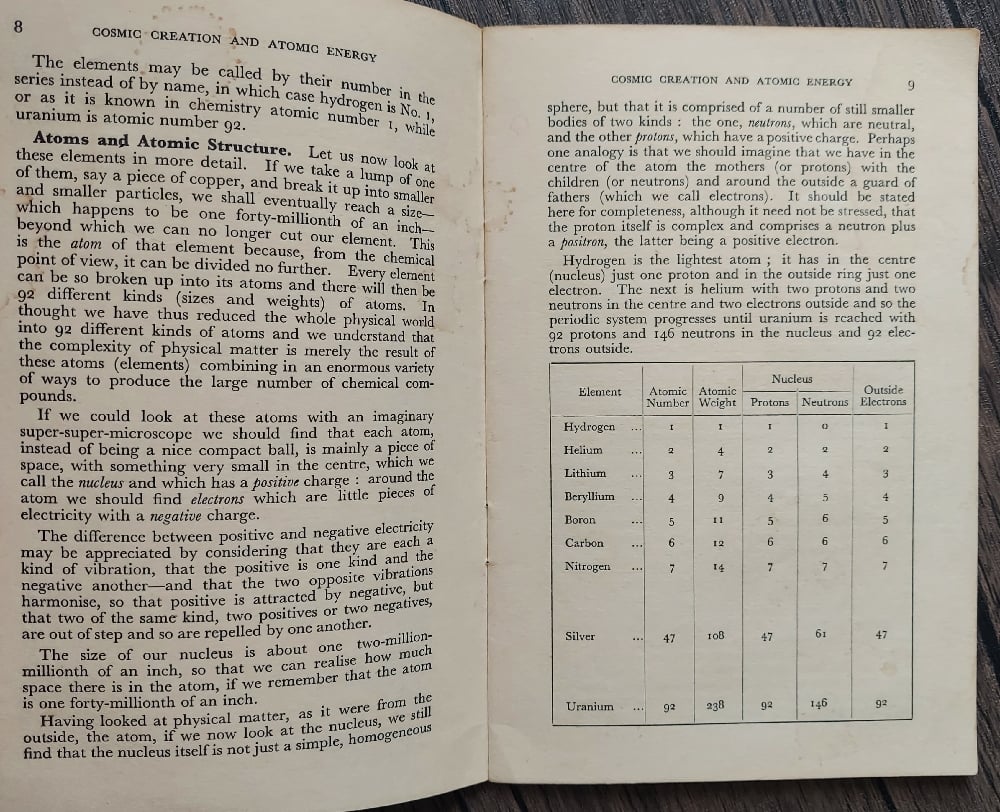 Cosmic Creation and Atomic Energy, by V. Wallace Slater
