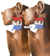 Image 2 of 4th Of July Detroit Earrings 