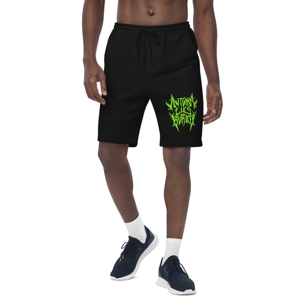 Green Slam fleece shorts