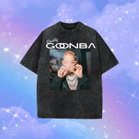 Image 2 of daddy goonba graphic oversized acidwash t-shirts