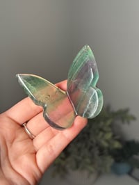 Image 1 of RAINBOW FLUORITE 3D BUTTERFLIES