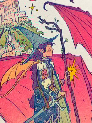 The Dragon Witch Riso Print