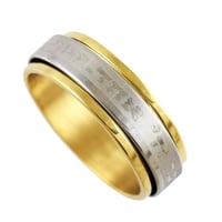 Image 1 of GOLD & SILVER SPINNER HASHEMA RING