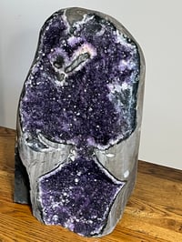 Image 9 of Amethyst Geode Cave With Natural Basalt Matrix #2557