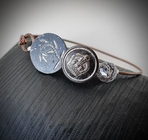 Image of "Royalty" Vintage Button Bracelet