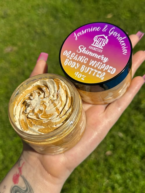 Image of Jasmine & Gardenia💮🤍 Shimmery✨Organic Whipped Body Butter🧈