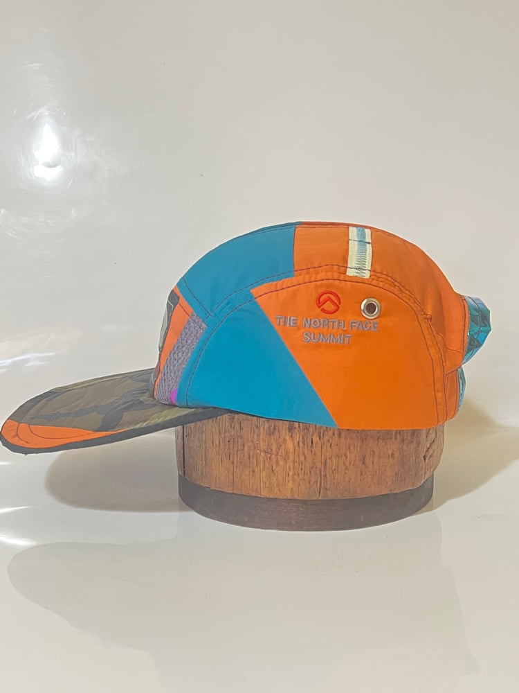Orange Goretex Camo LongBill Pocket 5-Panel