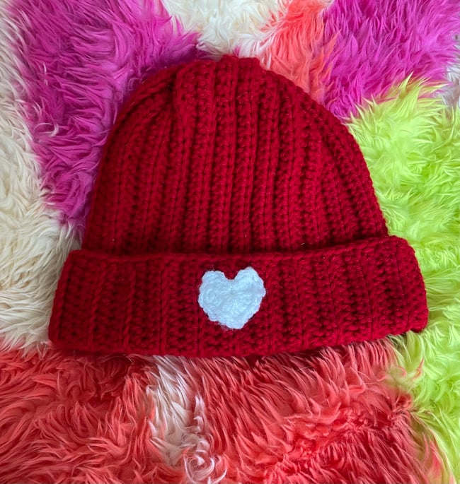 Heart throb beanie