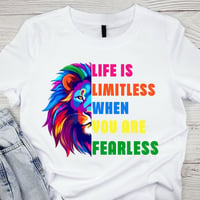 Lion fearless TShirt White