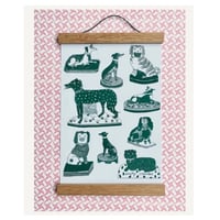 Staffordshire Dogs Risograph Print
