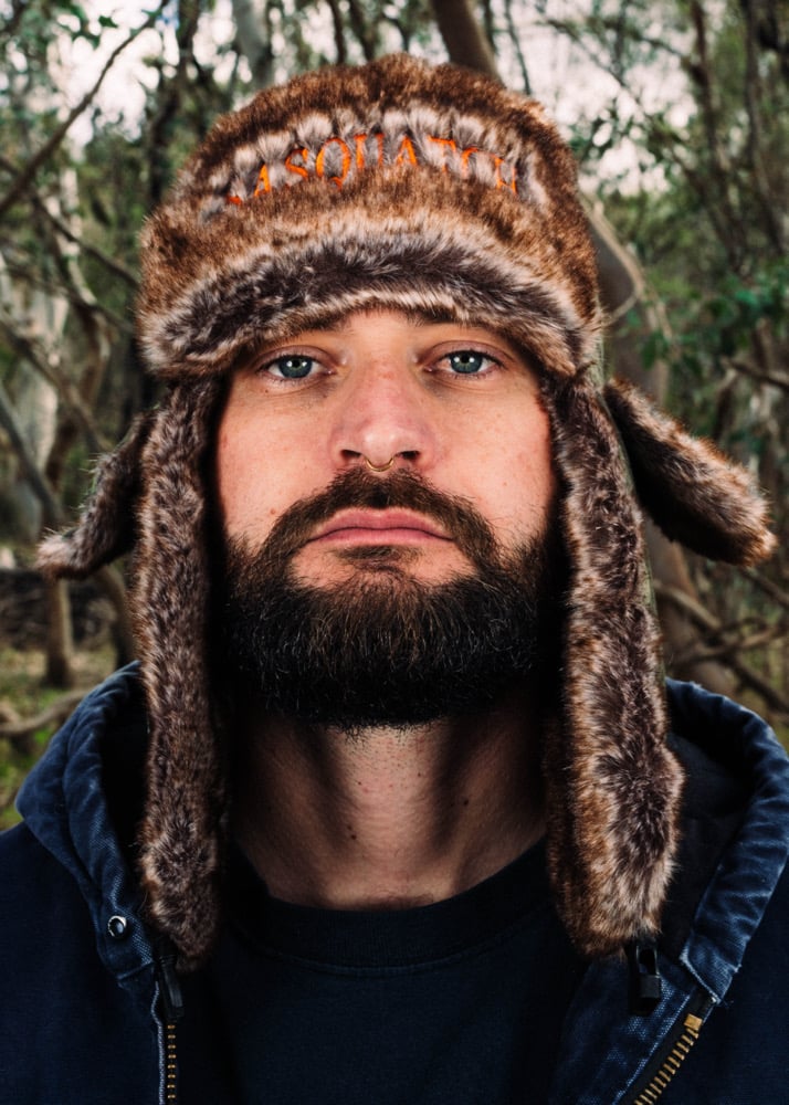 SASQUATCH REAL TREE FURRY TRAPPER HAT (L/XL) | ALL ANGELS ARE ALIENS